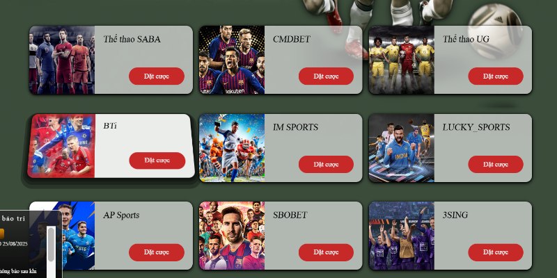 Điểm vượt trội của sảnh cá độ thể thao